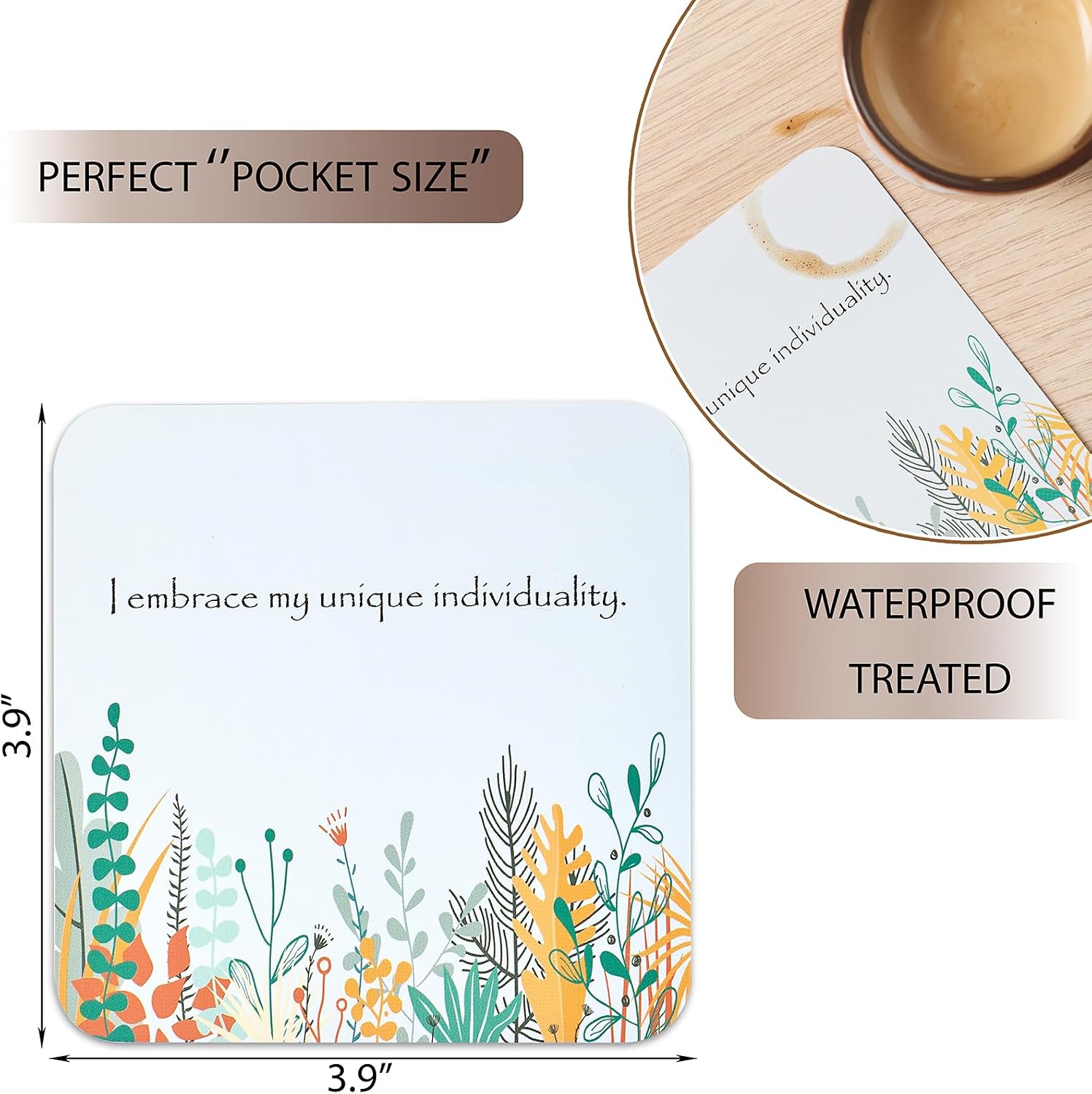 Ariond Happier Me - Daily Positive Affirmation Cards For Self Love | Inspirational Messages | Unique Artwork | Intentional Gift for Mindfulness, Meditation, Yoga, Gratitude, Women & Spirituality - Image 4