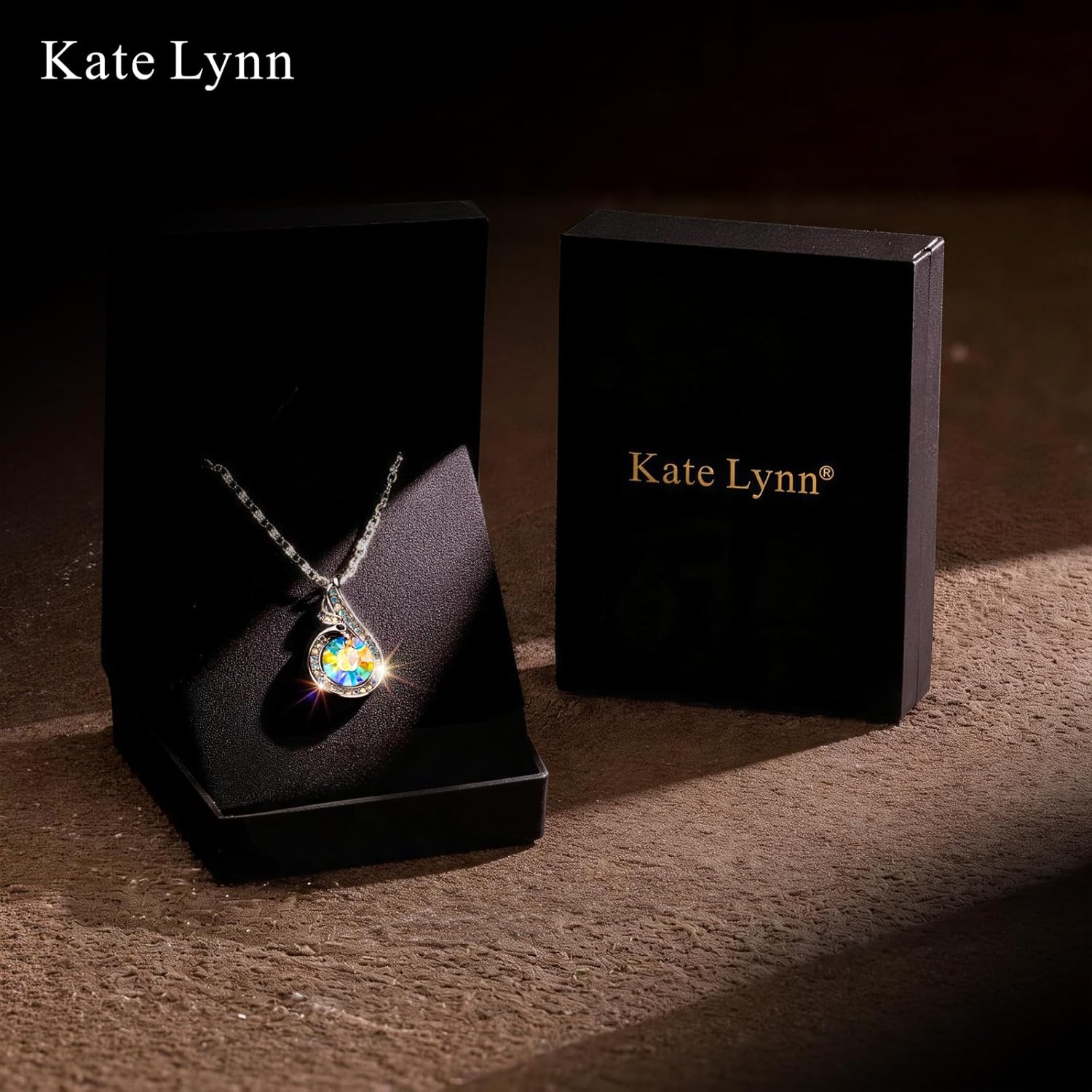 Kate Lynn Birthstone Rise From the Ashes Phoenix Necklaces for Women, White Gold Plated & Crystals from Austria, Birthday Gift for Women, Symbol of Luck and Renewal - Image 6
