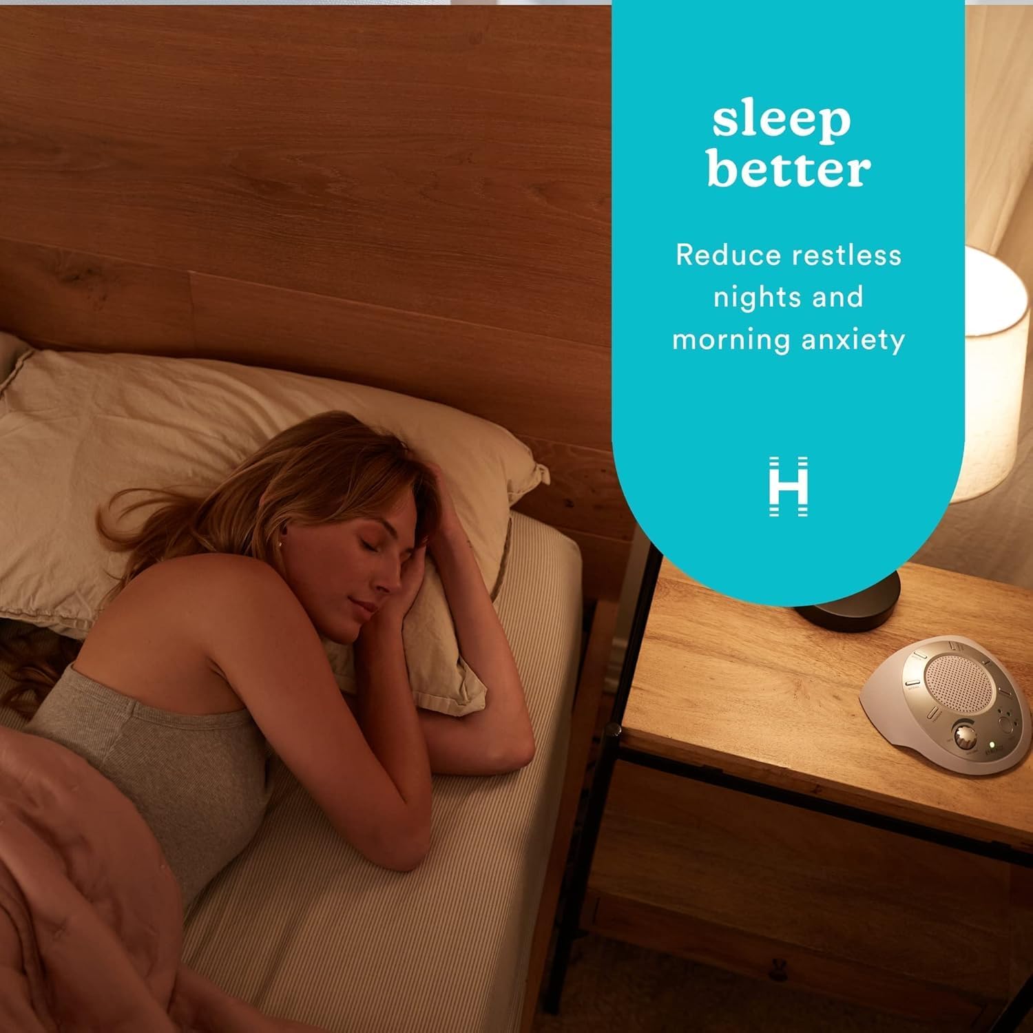 Homedics SoundSleep White Noise Sound Machine, Silver, Small Travel Size with 6 Relaxing Nature Sounds, Portable Therapy for Home, Office, Nursery, Auto-Off Timer - Image 2