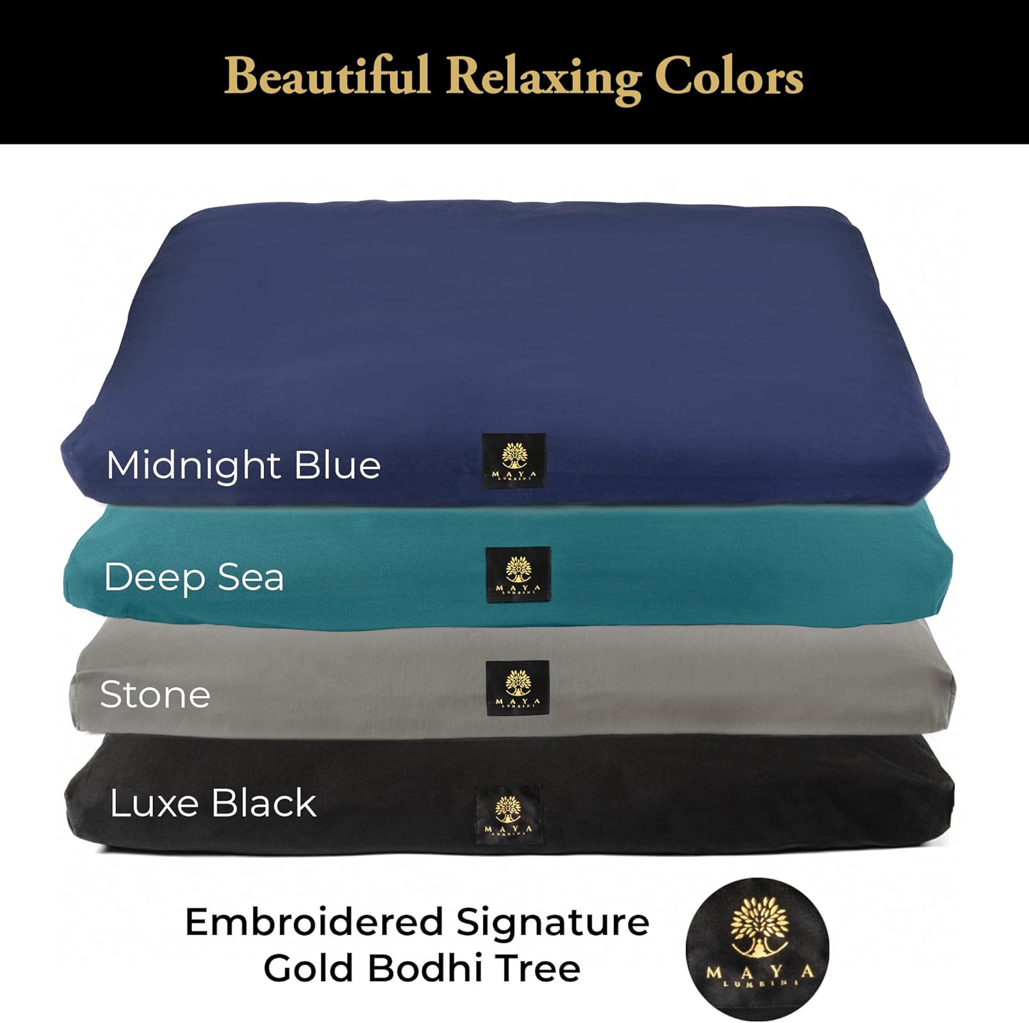 Organic Meditation Mat Zabuton/Floor Pillow - 3 & 4 Inch Thickness Options - Prevents Knees & Legs Pain - Image 7