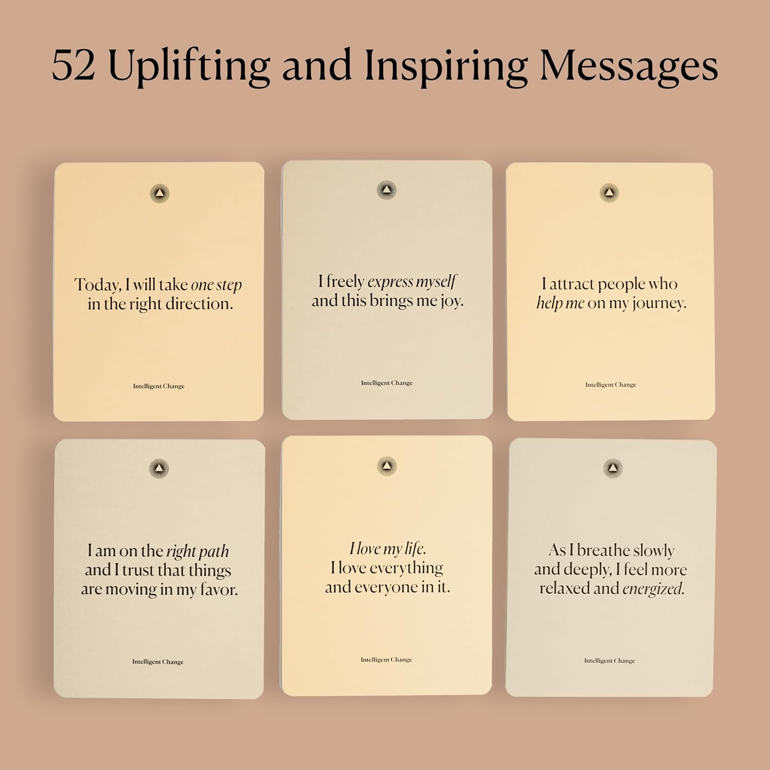 Intelligent Change Mindful Affirmations, 52 Positive Affirmation Cards for Women with Display Stand, Daily Affirmations for Inspiration, Mindfulness & Self Care, Unique Gifts for Women and Men - Image 5