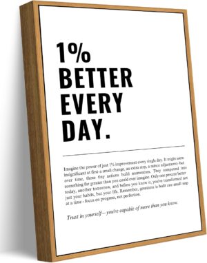 Floating Framed 1% Better Every Day...