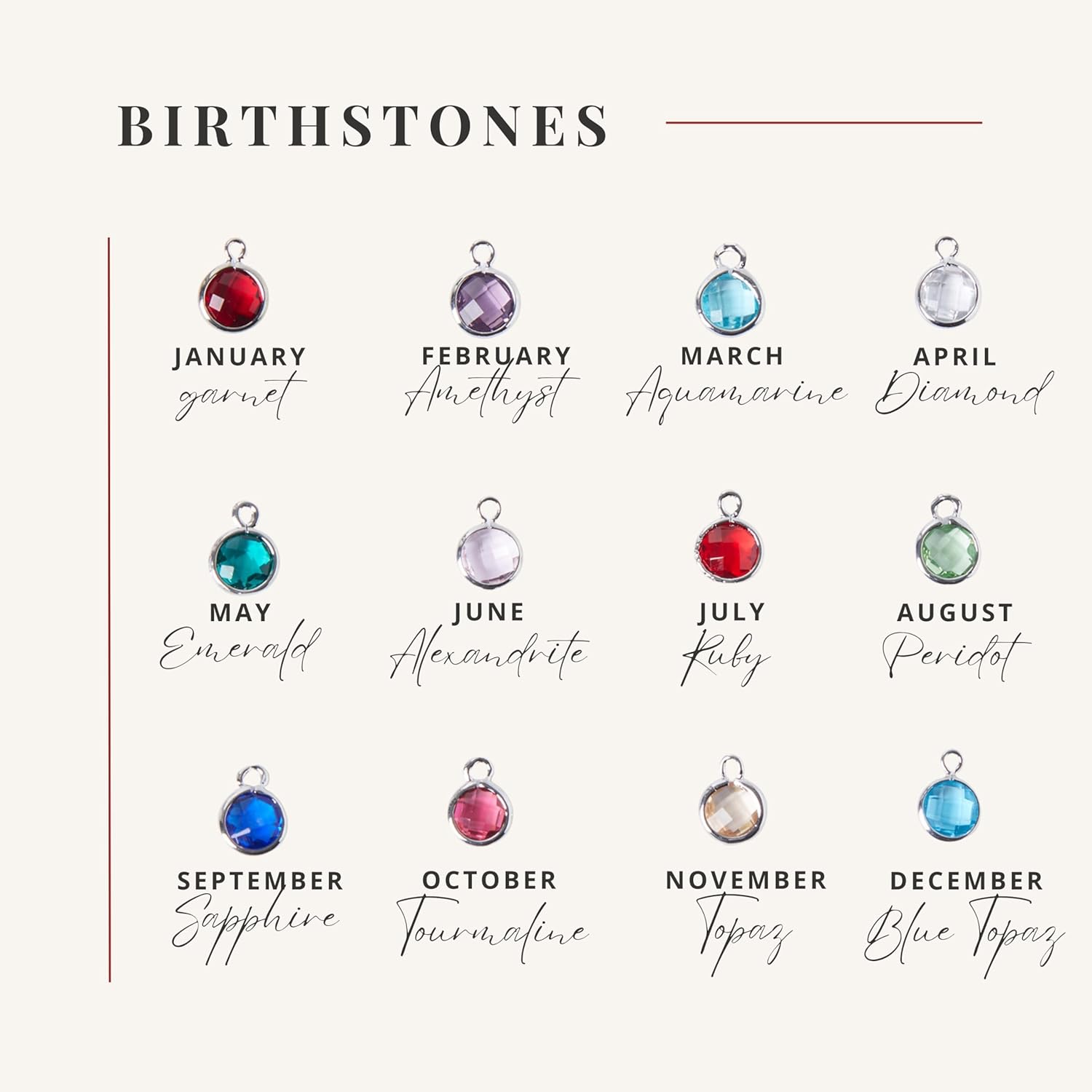 MignonandMignon Personalized Name Necklace with Birthstone | Custom Engraved Gold Pendant for Women | Dainty Tarnish-Free Jewelry Birthday Gift for Mom Grandma - Image 6