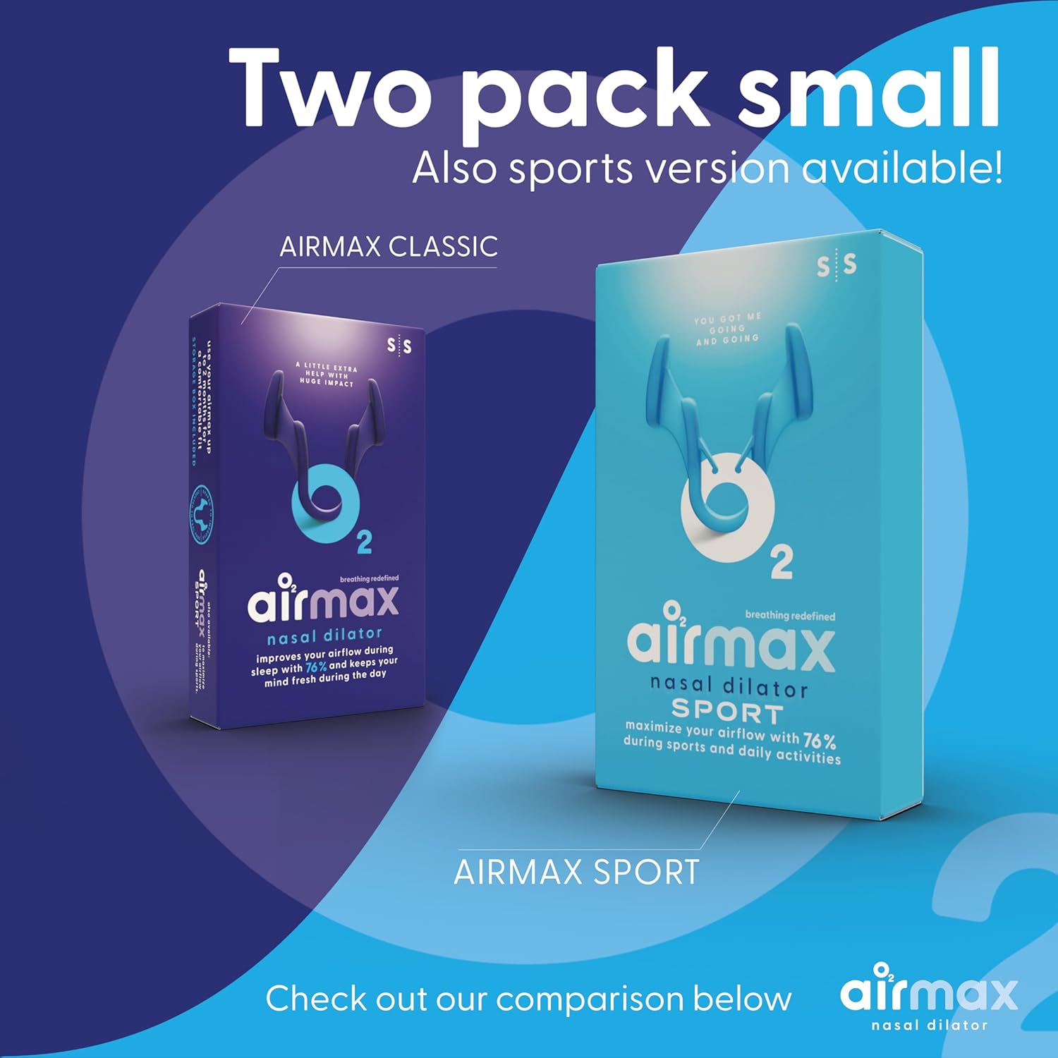 AIRMAX Nasal dilators for Sleeping - 76% More Airflow - Anti Snore Device - Breathe Freely Through the Nose - Sinus Relief, Sleep aid and snoring Solution - 2X Small Blue - 6 Month Relief - Image 9