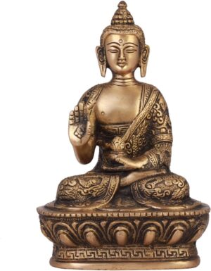 Blessing Buddha Idol (7 Inch Tall),...