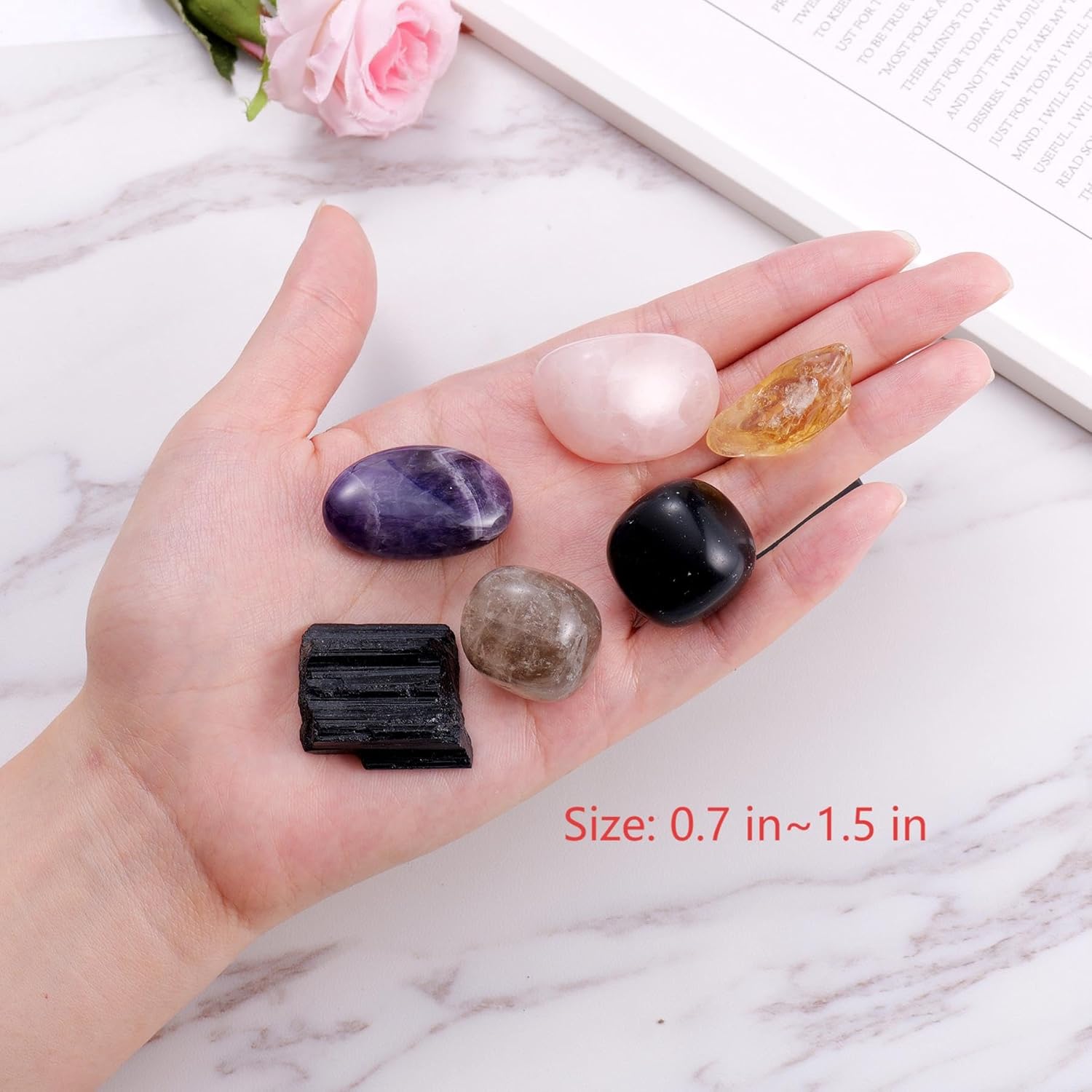 House Protection Crystal Set – Home Protection Crystals for Negative Energy Removal, EMF Cleansing & Spiritual Blessing – New Home Gift, Housewarming Kit, Healing Stones - Image 5