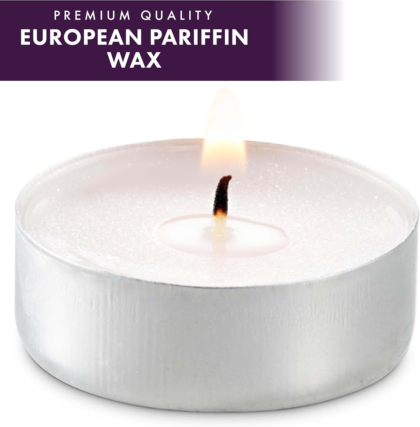MontoPack Unscented Tea Light Candles Bulk 1000 Pack | 4 Hours, White,Smokeless,Dripless Small Votive Paraffin Tealights | Long-Lasting for Home, Shabbat, Weddings, Events, Emergencies | Mini Candles - Image 2