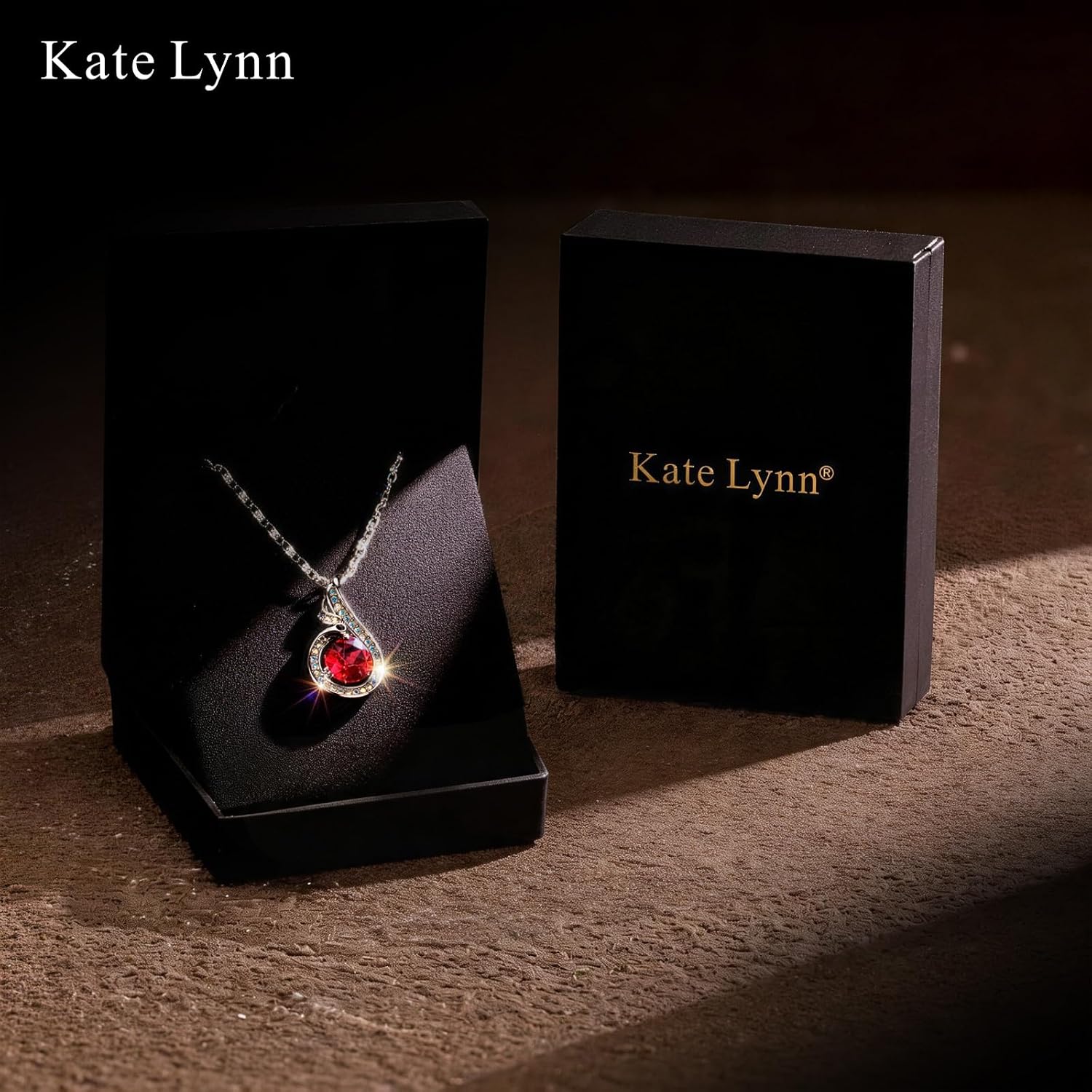 Kate Lynn Birthstone Rise From the Ashes Phoenix Necklaces for Women, White Gold Plated & Crystals from Austria, Birthday Gift for Women, Symbol of Luck and Renewal - Image 5