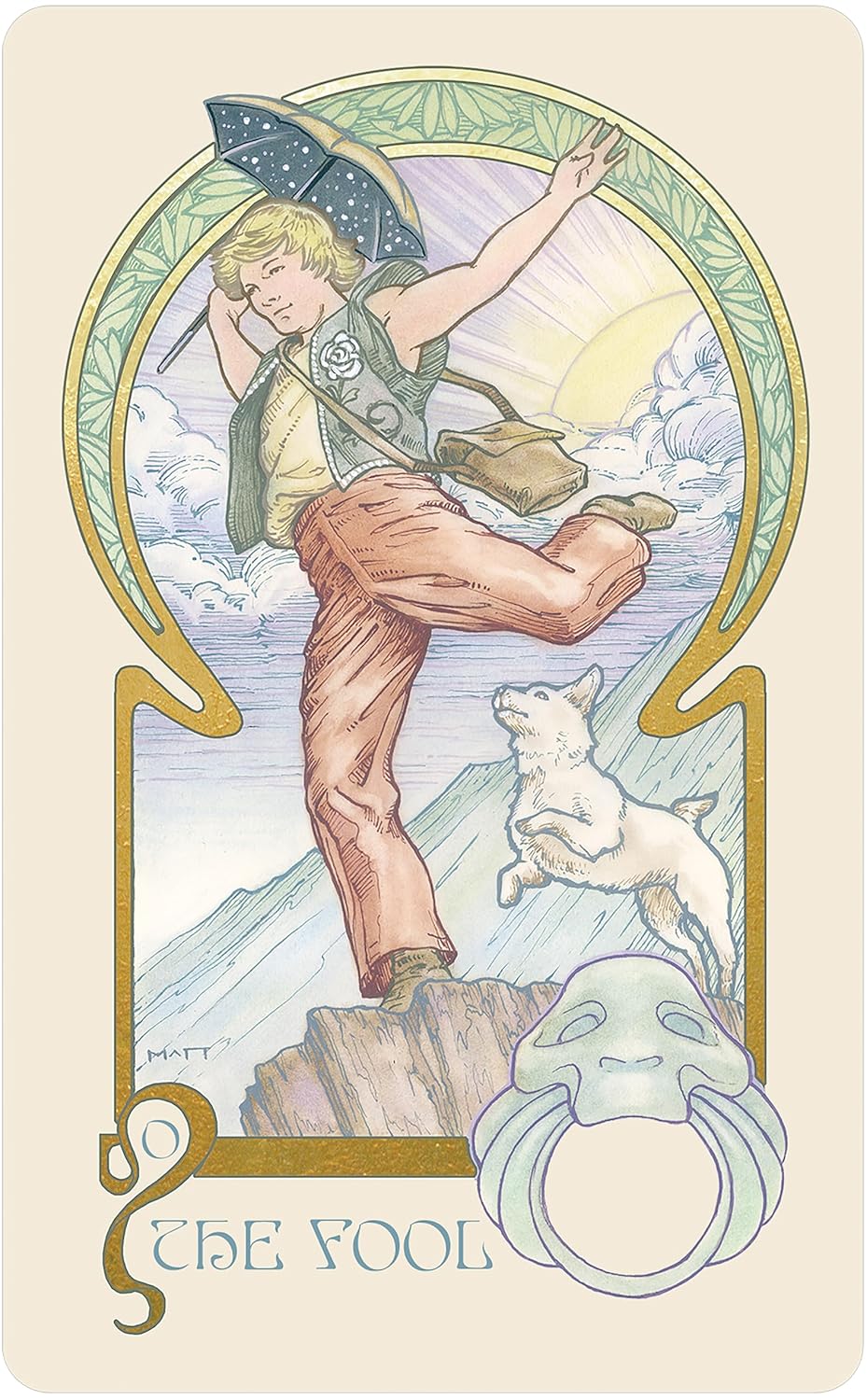 Ethereal Visions Illuminated Tarot Deck: Elegant 80-Card Art Nouveau Tarot Deck with Gold Foil, Full-Color 140-Page Guidebook, Hand-Drawn Illustrations – Ideal for Beginners & Collectors - Image 3