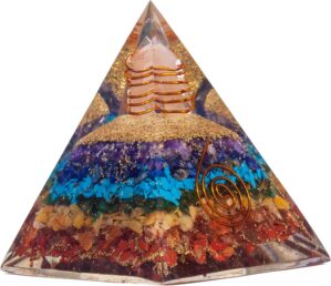 7 Chakra Orgonite Pyramid for Energ...