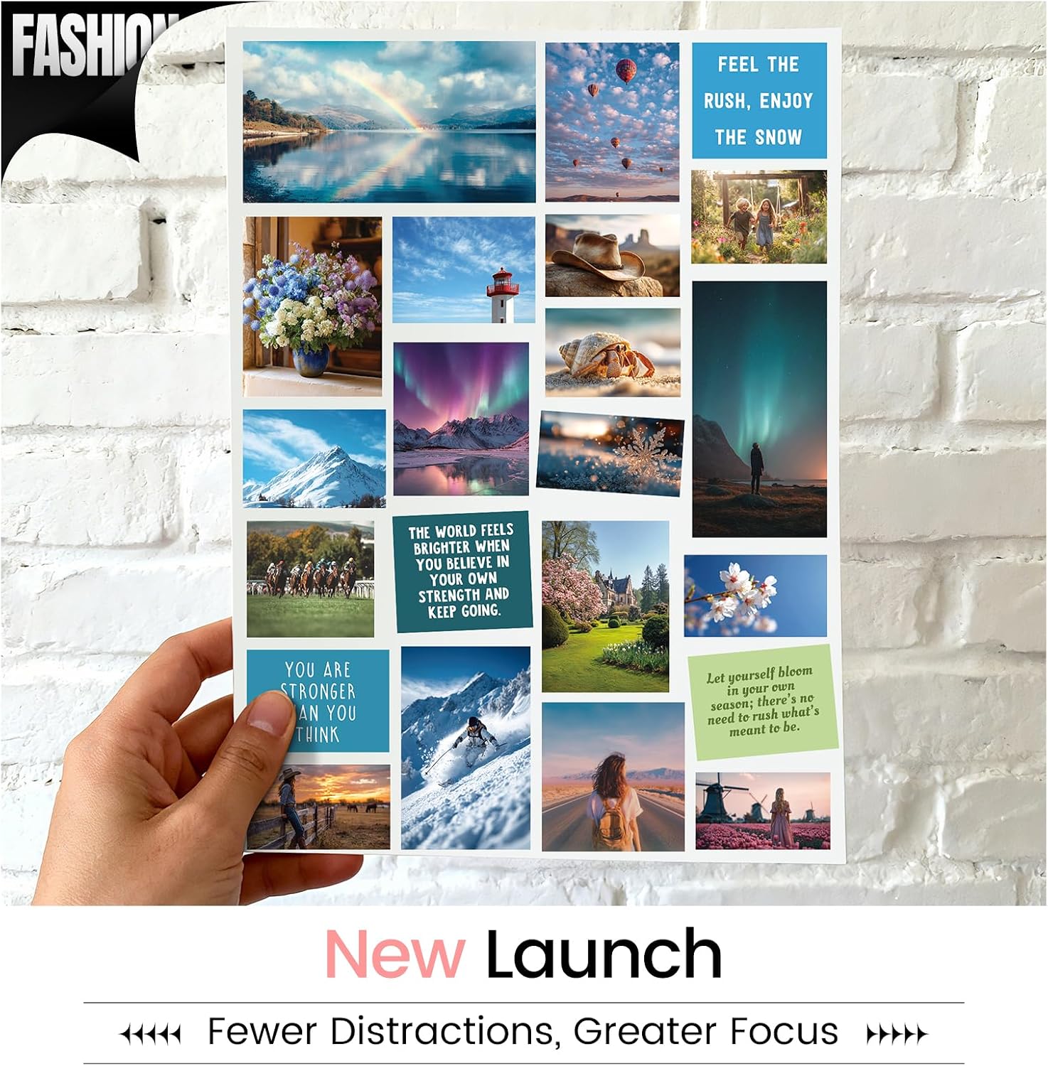 Sawnfay Vision Board Book - 2026 Vision Board Sticker Book, with Motivational Images & Quotes, Vision Board Kit & Supplies for Women - Image 6