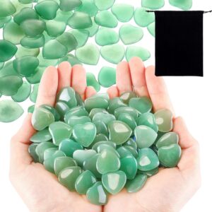 Ecation 120 Pcs Heart Quartz Bulk C...