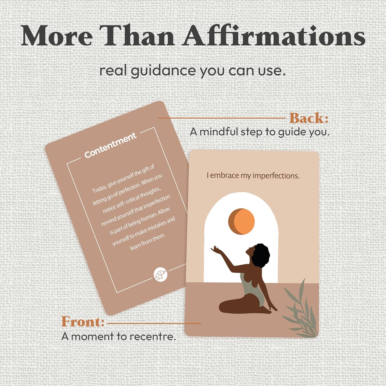 Daily Positive Affirmation Cards for Women - 50 Mindfulness Meditation Cards for Self Care in Tin Box with Wooden Stand - Motivational & Inspirational Gifts for Women, Best Friend, Sister - Image 5
