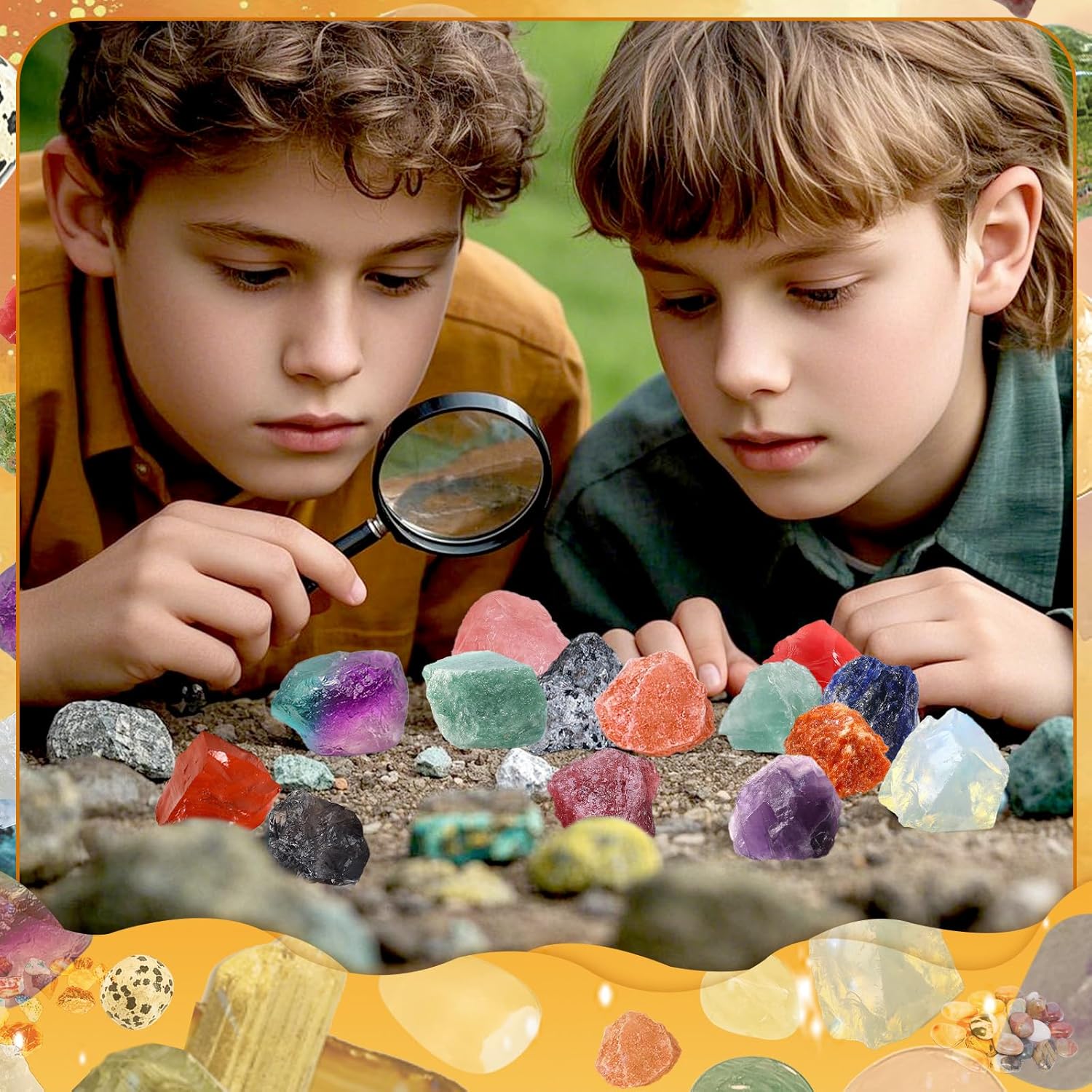 Raw Healing Crystals Gemstone Box Natural Rough Rock Quartz Crystal Stones Bulk Healing Meditation Home Decor DIY Project Spiritual Crystal Gift (White) - Image 8