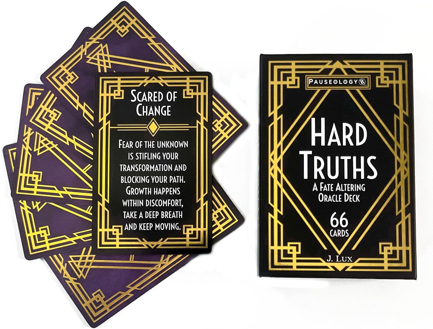 Hard Truths - A Fate Altering Oracle Deck - 66 Enlightening Cards with Meanings to Disrupt Patterns for Realignment and Transformation