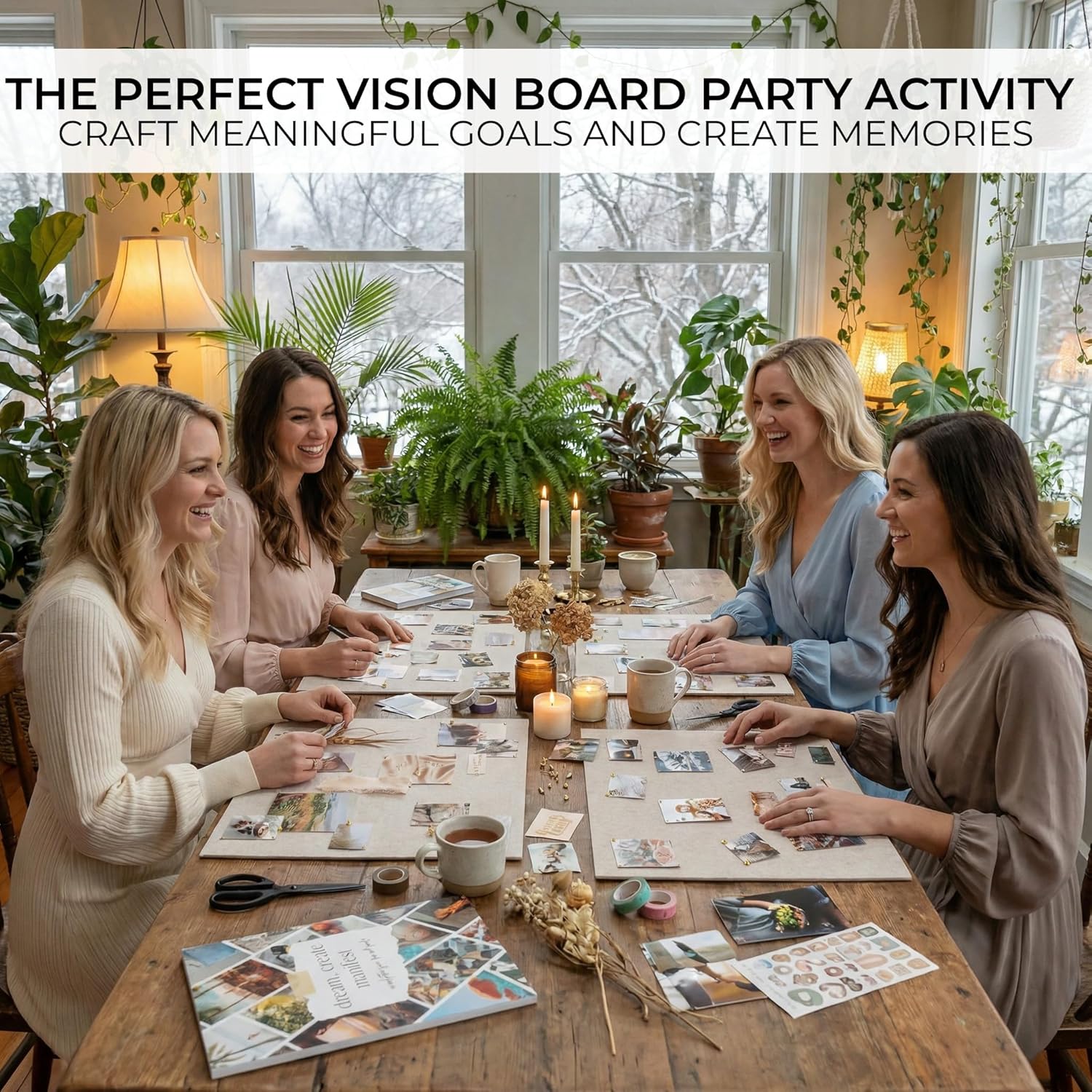 Inspirational Vision Board Kit – Complete Set with Vision Board Book & Felt Board, Motivational Pictures & Quotes to Map Your Goals & Dreams - The Perfect Supplies to Visualize Goal Setting & Success - Image 2