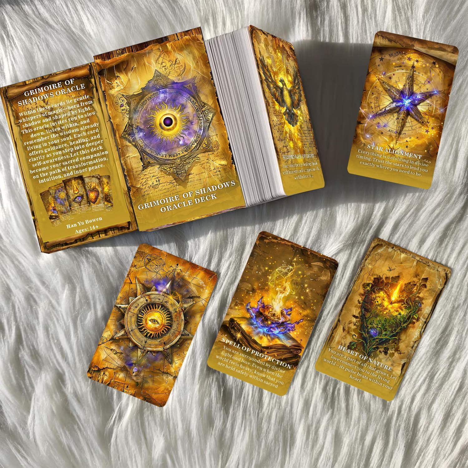 GRIMOIRE OF SHADOWS Oracle Deck: A Mystical Oracle for Shadow Work, Intuition, Inner Transformation, Oracle Deck for Beginners, Suitable for Daily Guidance, Divination, Spiritual Practice, Shadow Work - Image 5