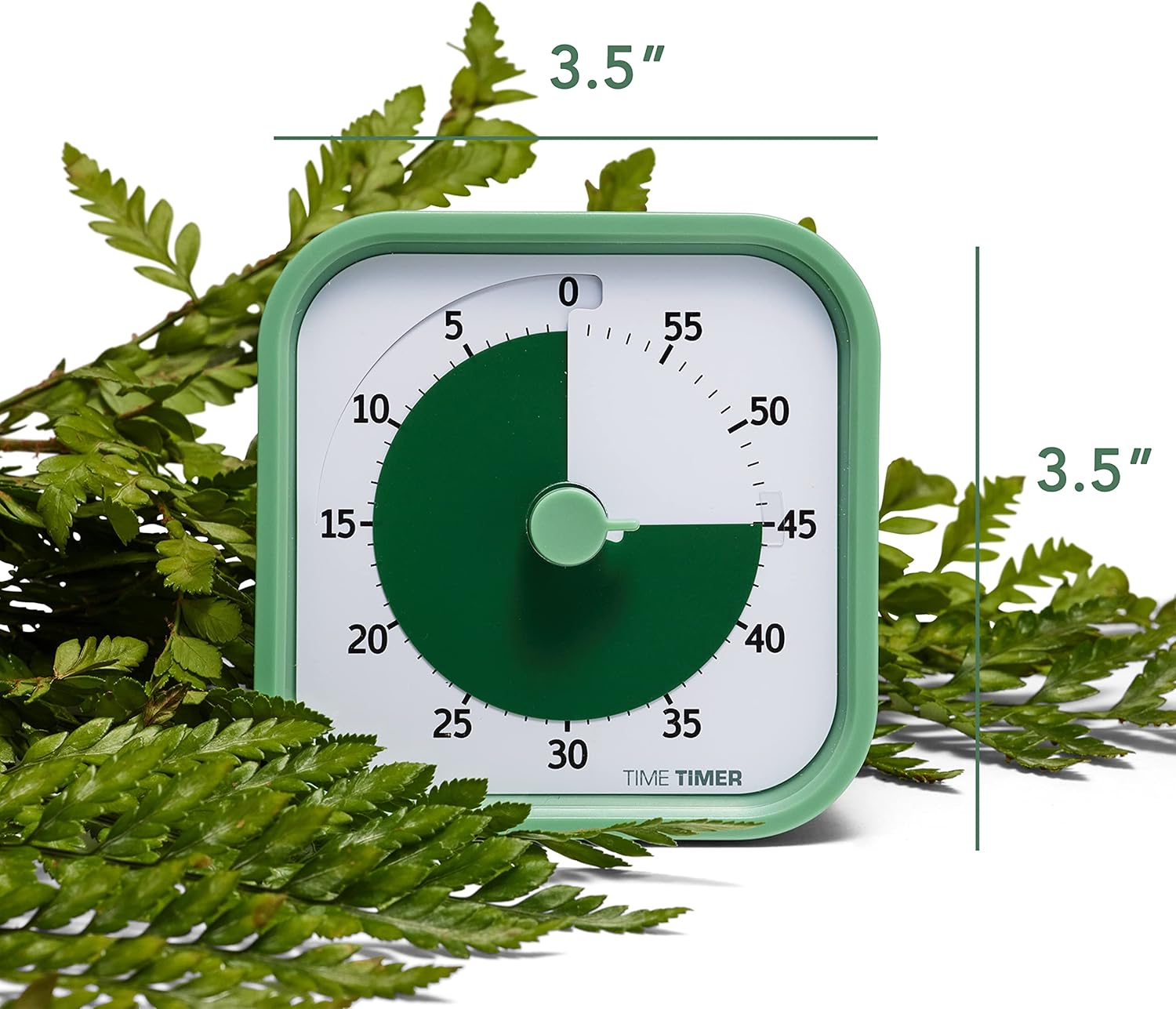 TIME TIMER Home MOD – 60-Minute Visual Timer, Home Edition, Silent Operation, for Homeschool Supplies, Study, Office & Meetings (Fern Green) - Image 3