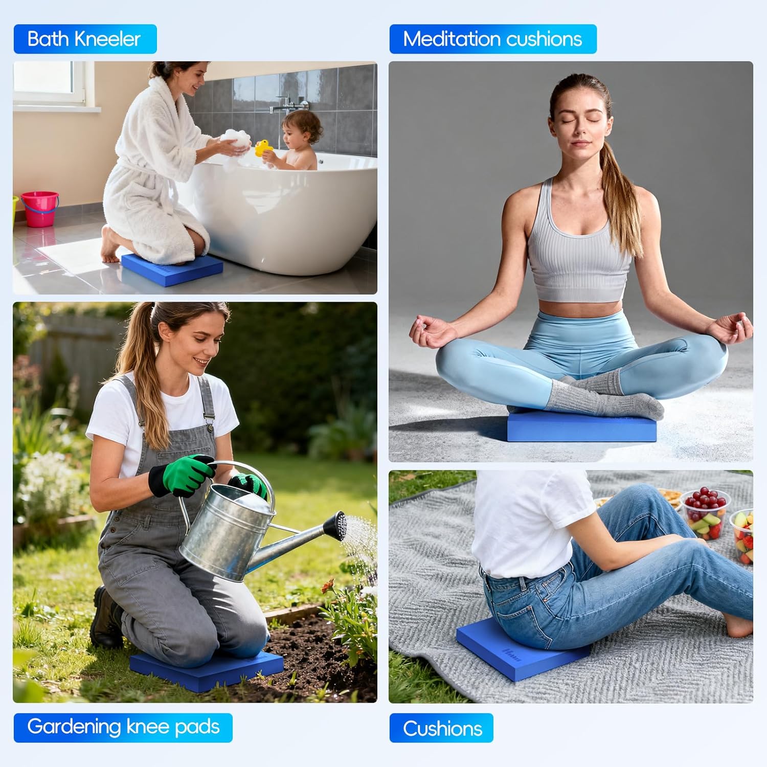 Professional Balance Pad, Nonslip Foam Exercise Balance Pad Cushion for Physical Therapy, Foam Balance Mat for Exercise, Yoga, Fitness, Stability Training and Stretching - Image 7