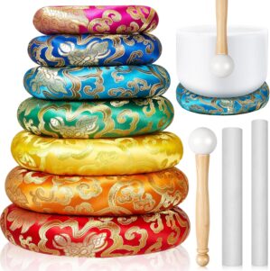 10 Pcs Singing Bowl Cushion Set 7 S...