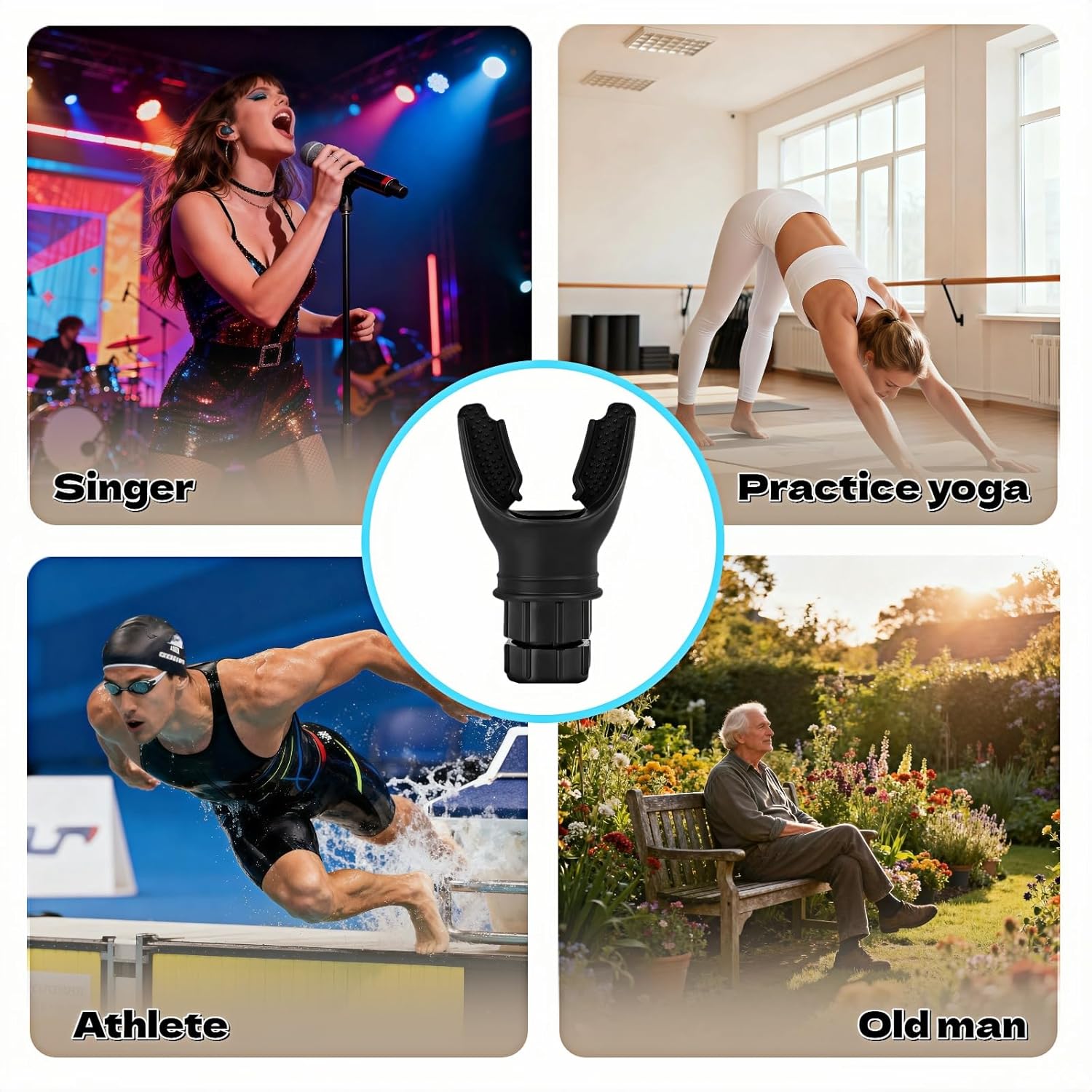Adjustable Resistance Portable Lung Breathing Trainer | Premium Food-Grade Silicone Breath Exercise Device for Athletes, Runners & Home Fitness | Improve Respiratory Endurance & Core Strength - Image 7