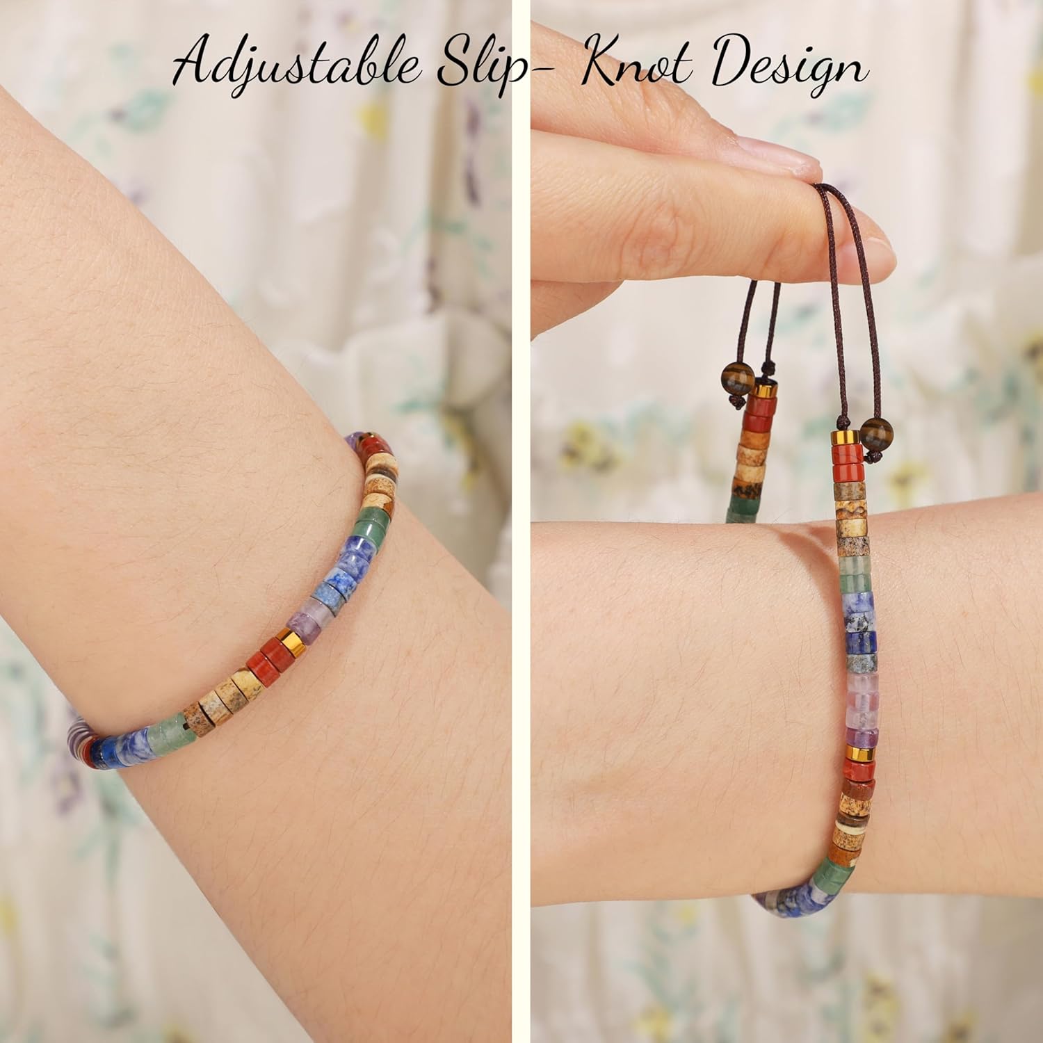 JoycuFF Inspirational Gifts for Women Get Well Soon Thinking of you Gift for Women Healing Natural Stone Bracelets - Image 3
