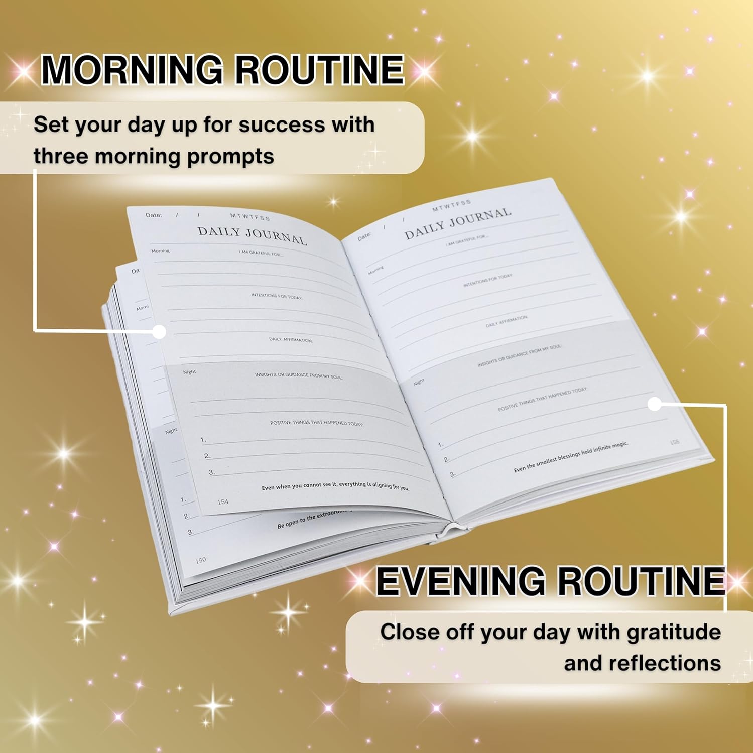 Manifestation Journal : The Miracle Journal for Spiritual Growth, 5-Min Guided Daily Journal for Women & Men with Affirmations & Prompts, Undated & Minimalistic - Jessica Heslop - Image 4