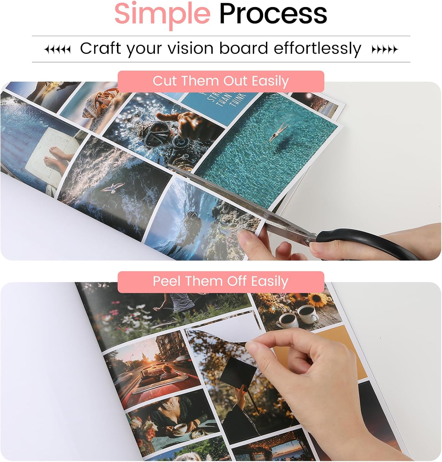 Sawnfay Vision Board Book - 2026 Vision Board Sticker Book, with Motivational Images & Quotes, Vision Board Kit & Supplies for Women - Image 7