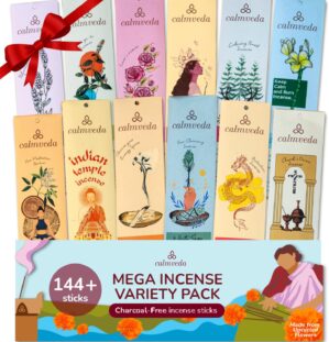 CALMVEDA Natural Incense Sticks Meg...