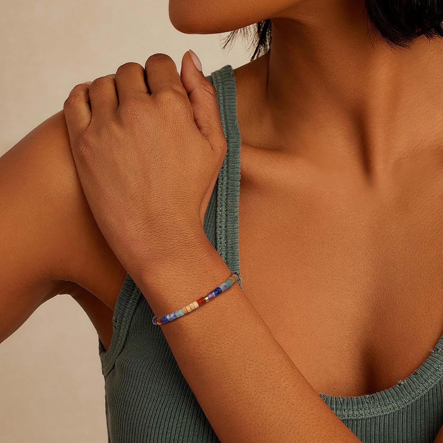 JoycuFF Gifts for Women Inspirational Gifts for Teen Healing Natural Stone Bracelets for Women Friends Sister - Image 5