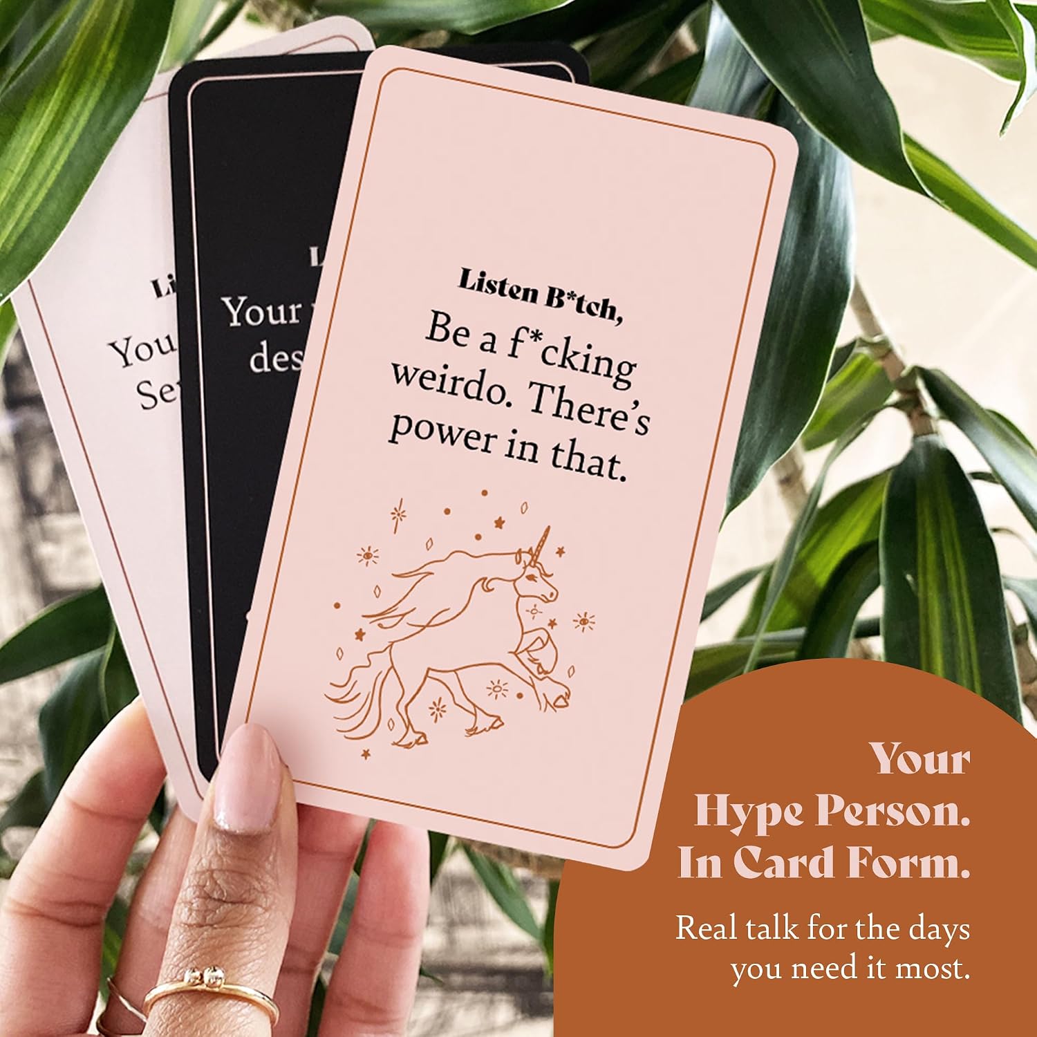 Listen B*tch Affirmation Cards | 50 Sassy Self Love & Encouragement Cards | Help You Remember Who the F - Image 6