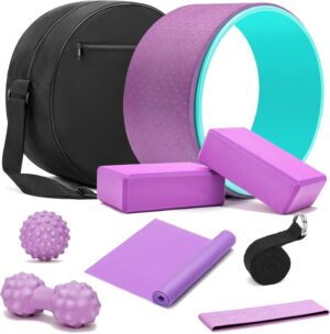 All in One Yoga Wheel Set, Soft Foa...
