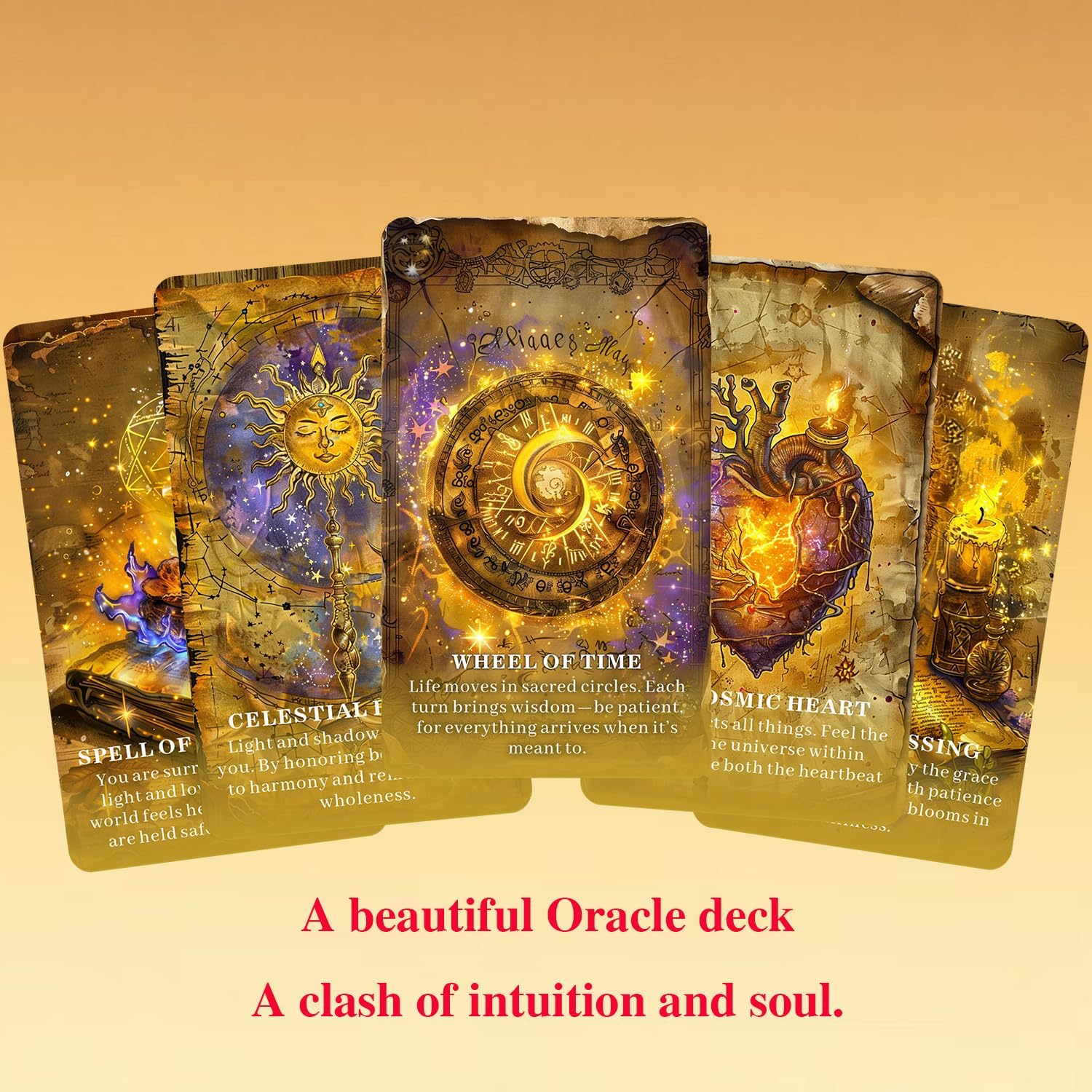 GRIMOIRE OF SHADOWS Oracle Deck: A Mystical Oracle for Shadow Work, Intuition, Inner Transformation, Oracle Deck for Beginners, Suitable for Daily Guidance, Divination, Spiritual Practice, Shadow Work - Image 4
