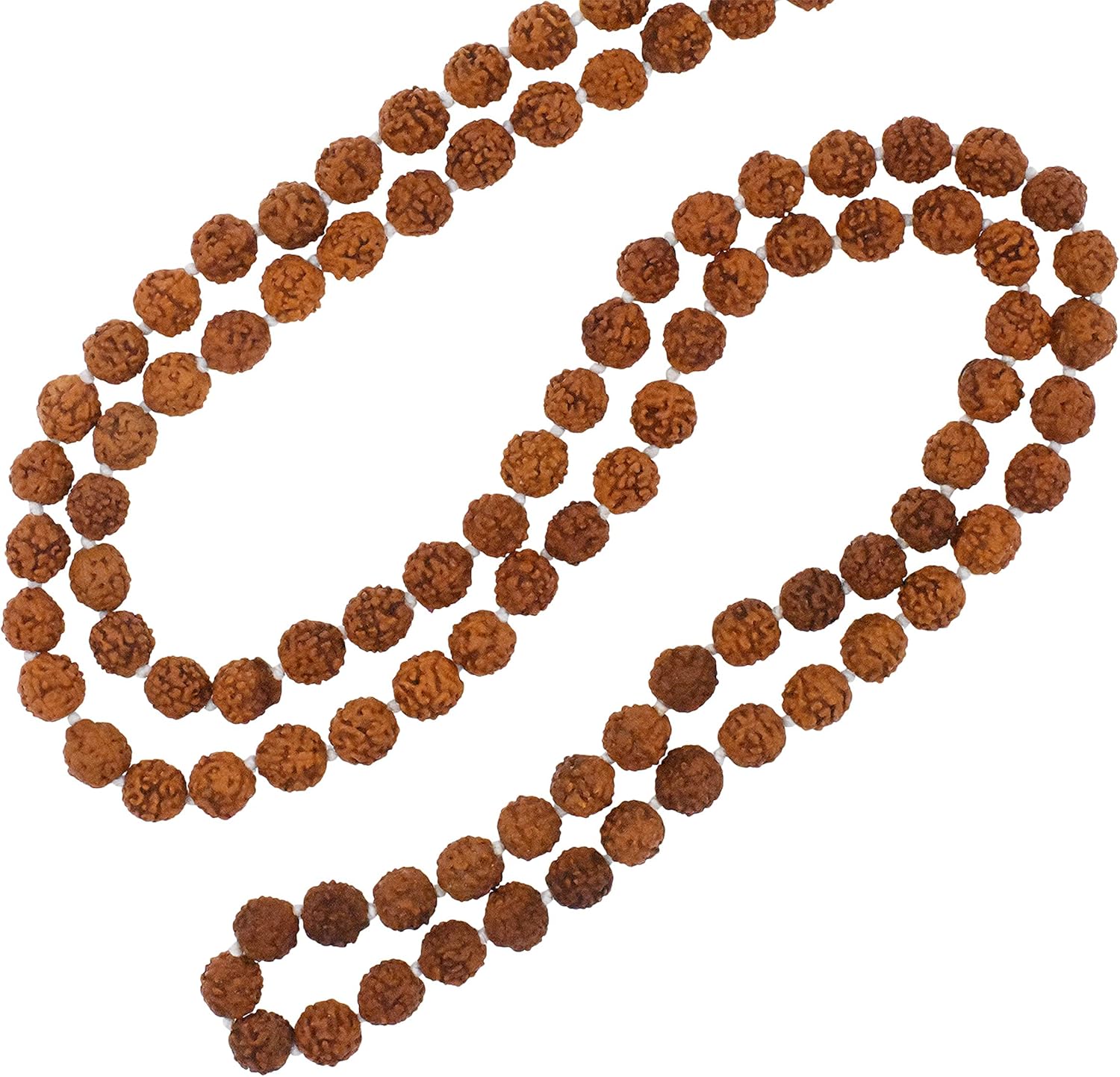 Mandala Crafts Rudraksha Mala 108 Beads - Rudraksha Beads - Nepal Rudraksha Seed Japa Mala Tibetan Prayer Beads for Rudraksha Necklace Men Women Meditation Yoga - Image 7