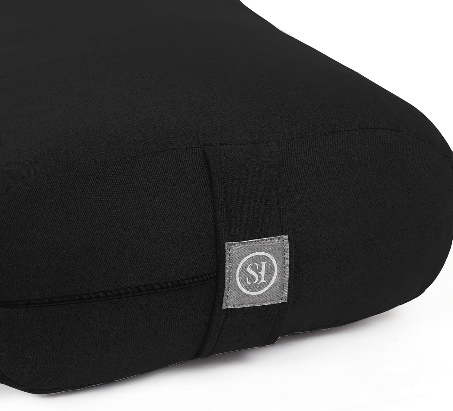 Meditation Cushion Bolster Pillow for Restorative Yoga – Supportive Cushion for Meditation, Pilates, and Relaxation – Filled with Buckwheat Hulls - Removable Cover - Image 6