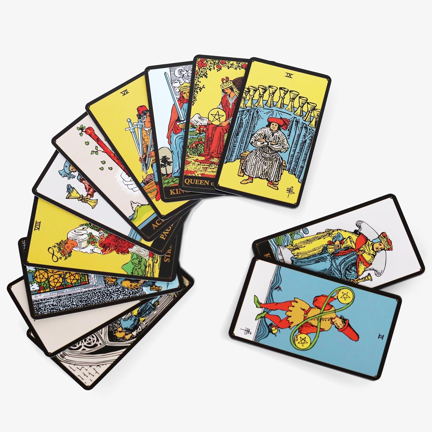 Wyspell Classic Tarot Cards for Beginners - Original Tarot Cards with Guide Book - Beginner Friendly - Traditional Tarot Deck (Dark) - Image 6