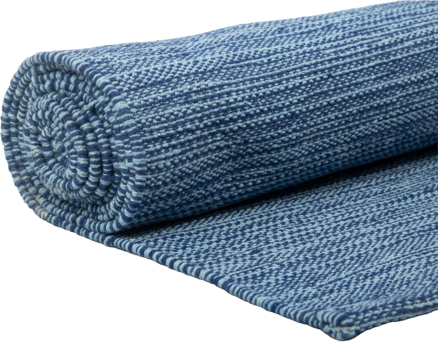 Live Well 360 Handmade Organic Cotton Yoga Mat - Non-Toxic, Chemical-free and All Natural Cloth Yoga Mat - Exercise, Workout, & Fitness Rug - Woven Material - Absorbent & Washable - 78" x 27"