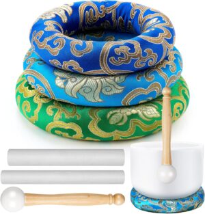 6 Pcs Singing Bowl Cushion Set 3 Si...