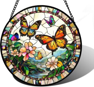 DASTOLL Stained Glass Window Hangin...