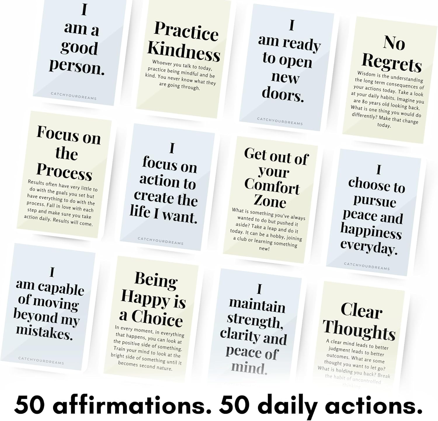 Mind Of A Champion - Motivational Cards for Men Affirmations and Action Steps to Turn Dreams into Reality - For Productivity, Personal Development, Self Care, Mindfulness, Affirmation Cards for Men - Image 4
