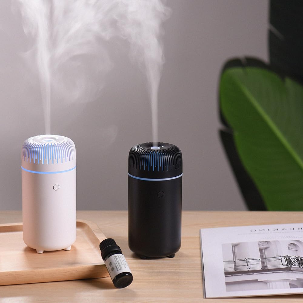 Car Diffuser Humidifier USB Aromatherapy Essential Oil Air Freshener USB Cool Mist Mini Portable Diffuser for Car Home Office Bedroom (Black) - Image 7
