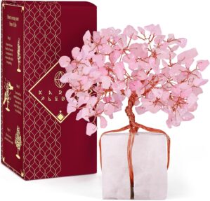 Rose Quartz Crystal Tree of Life Un...