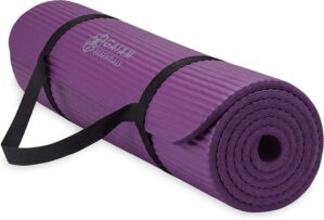 Gaiam Thick Yoga Mat with Easy-Cinc...