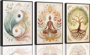 3 Pcs Tree of Life Canvas Wall Art ...