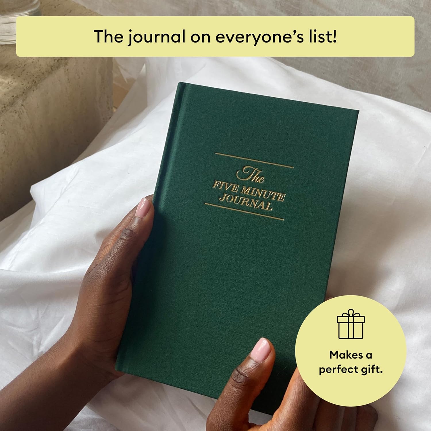 Intelligent Change The Five Minute Journal, Original Daily Gratitude 2025, Reflection Manifestation for Mindfulness, Undated Daily with Gold Foiling, Plastic-Free, Green - Image 7