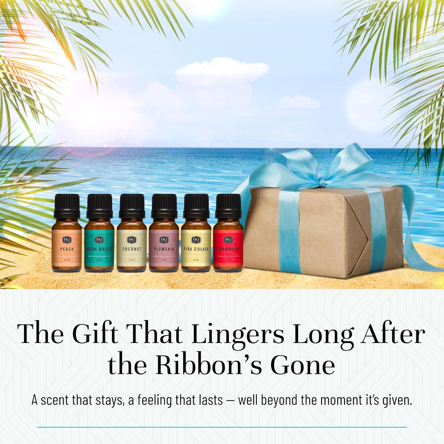 P&J Trading Summer Set of 6 Fragrance Oils - Peach, Strawberry, Plumeria, Coconut, Ocean Breeze, Pina Colada Candle Scents, Soapmaking, Diffuser Oil - Image 5