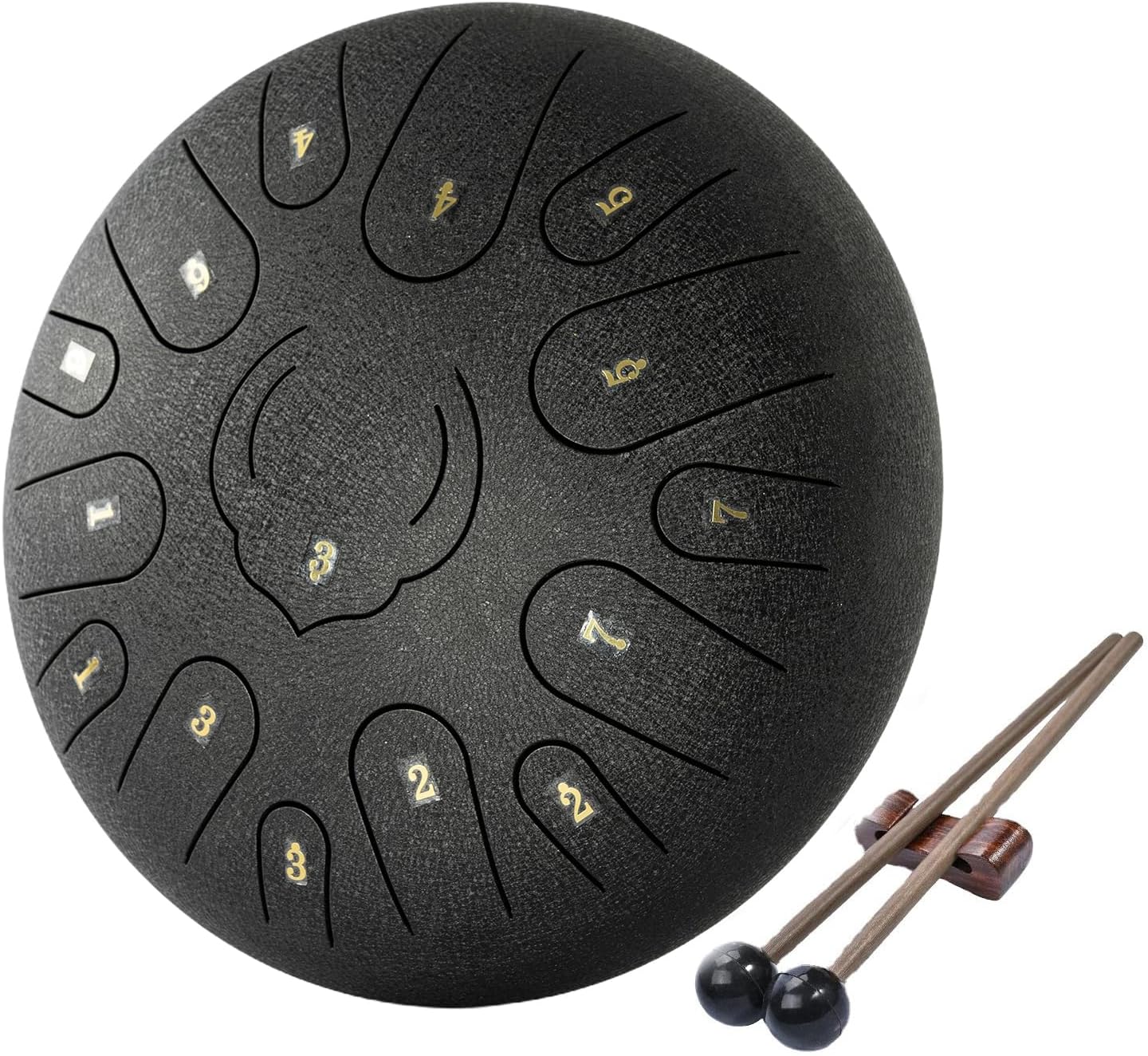Handmade Steel Tongue Drum 12 Inch 15 Notes D Major Scale With Bag and Mallets for Meditation and Relaxation