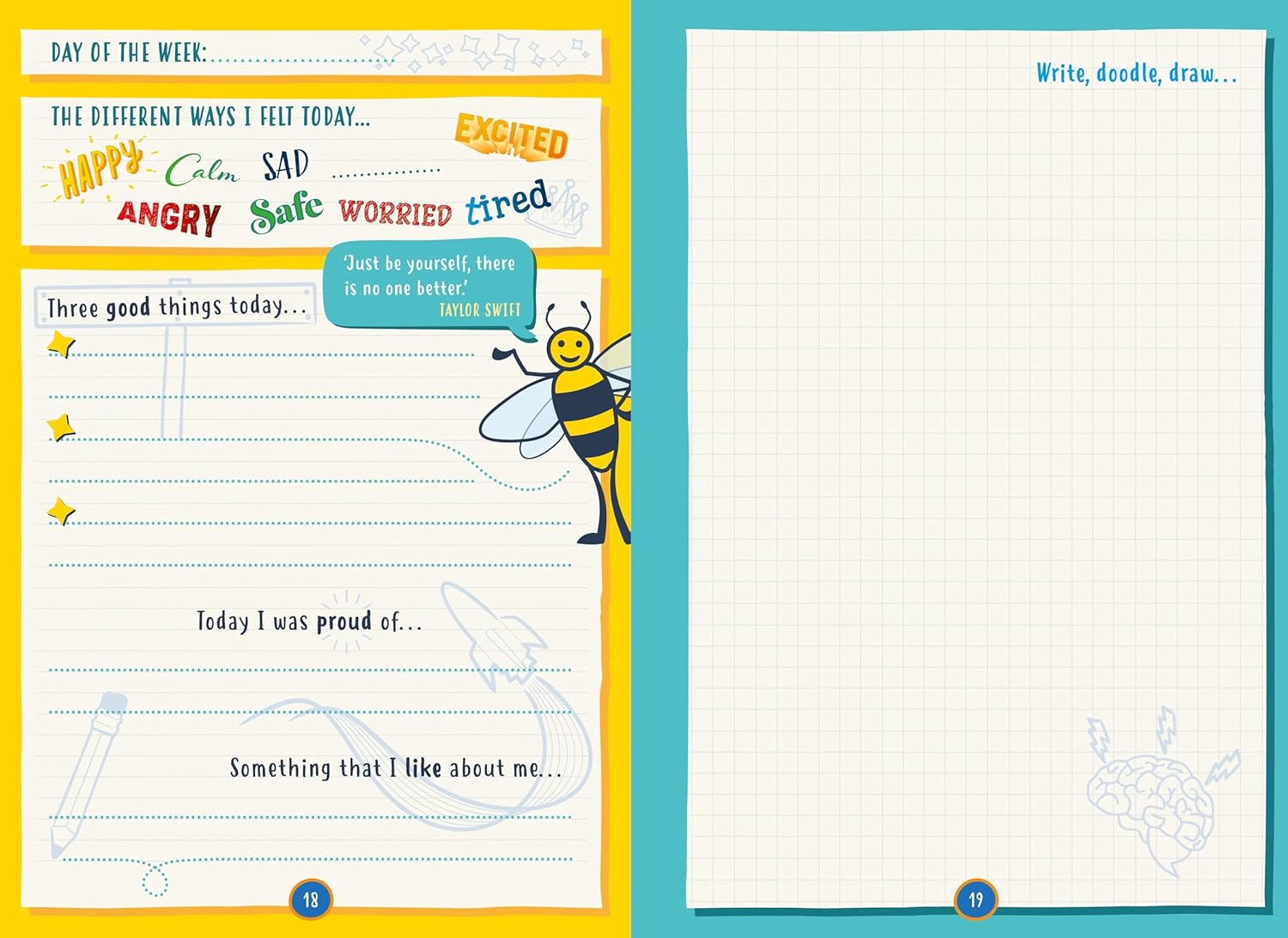 Happy Confident Me: Daily JOURNAL - Gratitude and Growth Mindset Journal that boosts children's happiness, self-esteem, positive thinking, mindfulness and resilience - Image 4