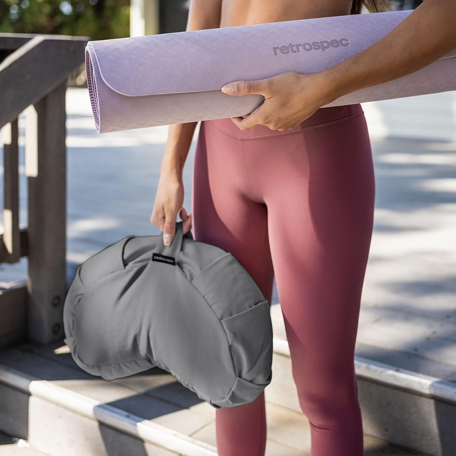 Retrospec Sedona Zafu Meditation Cushion with Buckwheat Hull Fill - Adjustable Yoga & Pilates Equipment Support - 17in Crescent Cotton Cover - Image 8