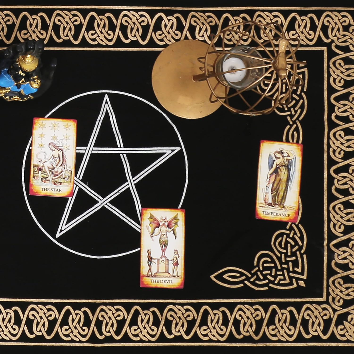 Indian Consigners Altar Cloth Three Pentagram - Image 8